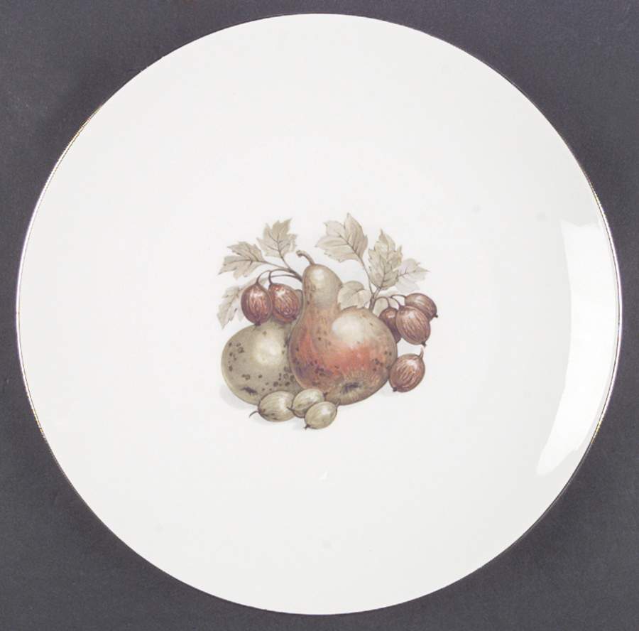 BTH4 (1-16" Gold Trim) Large Dinner Plate by Bareuther & Co-1