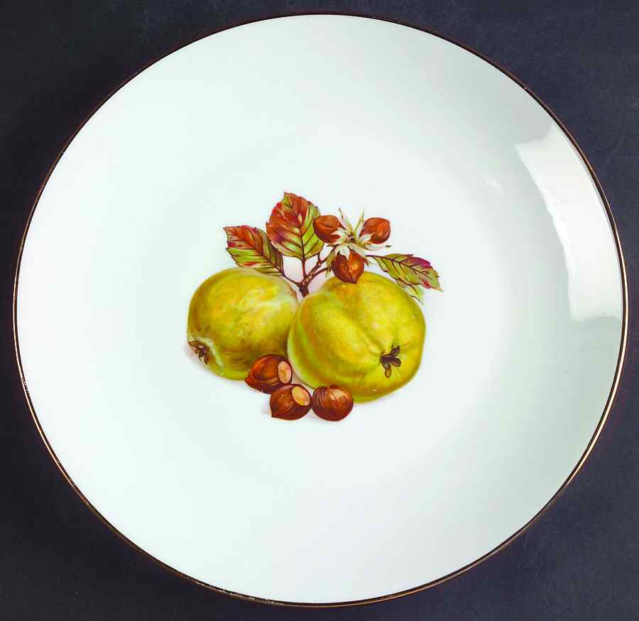 BTH4 (1-16" Gold Trim) Dinner Plate by Bareuther & Co-1