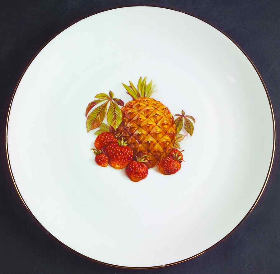 BTH4 (1-16" Gold Trim) Dinner Plate by Bareuther & Co-1