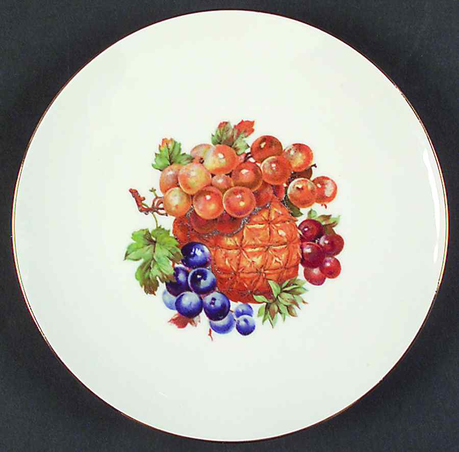 BTH4 (1-16" Gold Trim) Salad Plate by Bareuther & Co-1