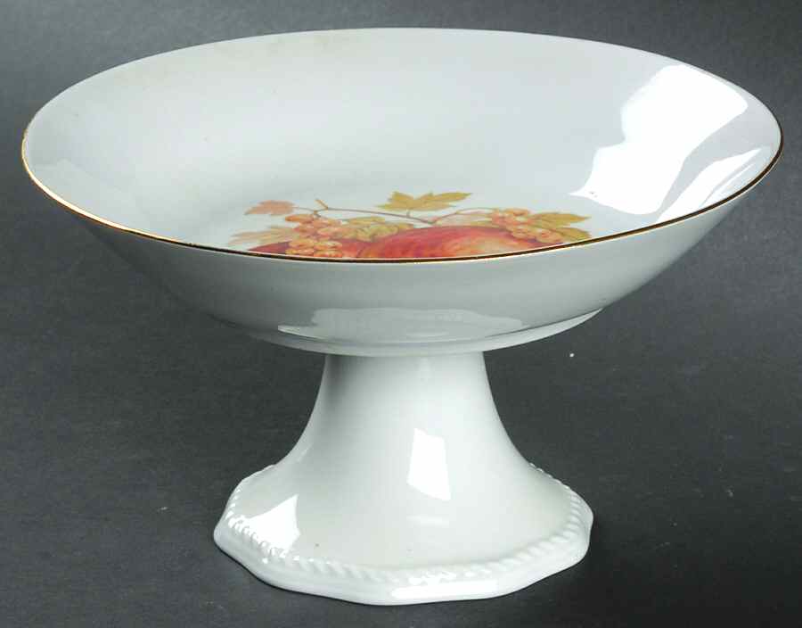 BTH4 (1-16" Gold Trim) Round Compote (Height X Width) by Bareuther & Co-1