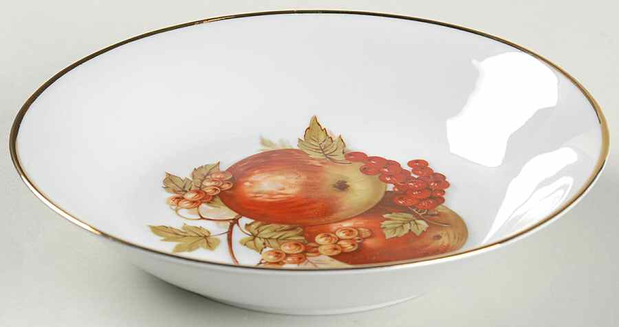 BTH4 (1-16" Gold Trim) Coupe Soup Bowl by Bareuther & Co-1