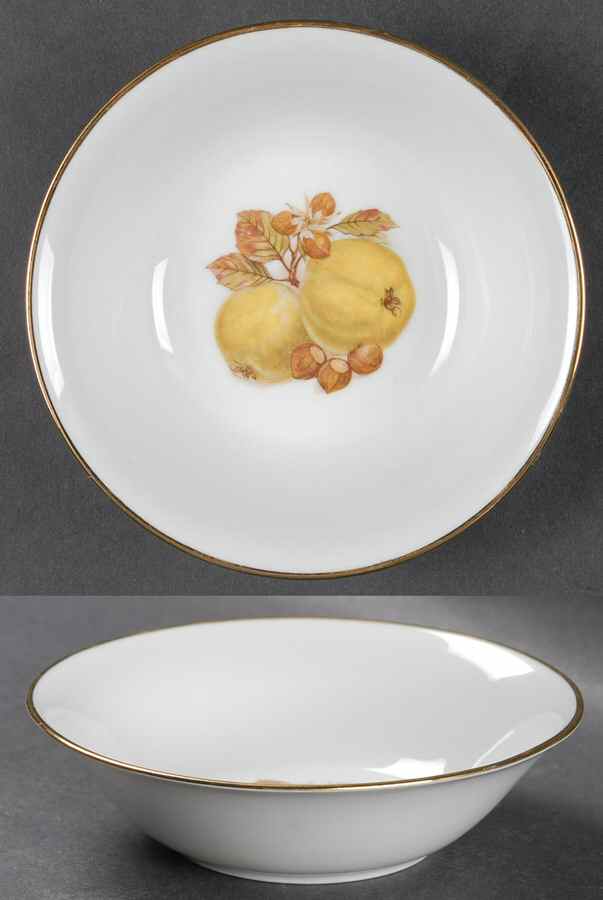BTH4 (1-16" Gold Trim) Fruit/Dessert (Sauce) Bowl by Bareuther & Co-1