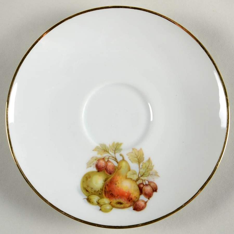 BTH4 (1-16" Gold Trim) Saucer for Flat Cup by Bareuther & Co-1