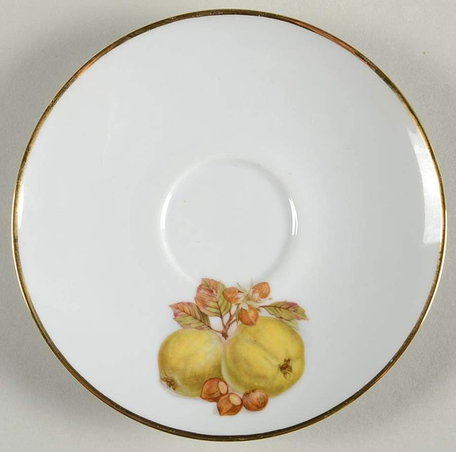 BTH4 (1-16" Gold Trim) Saucer for Flat Cup by Bareuther & Co-1