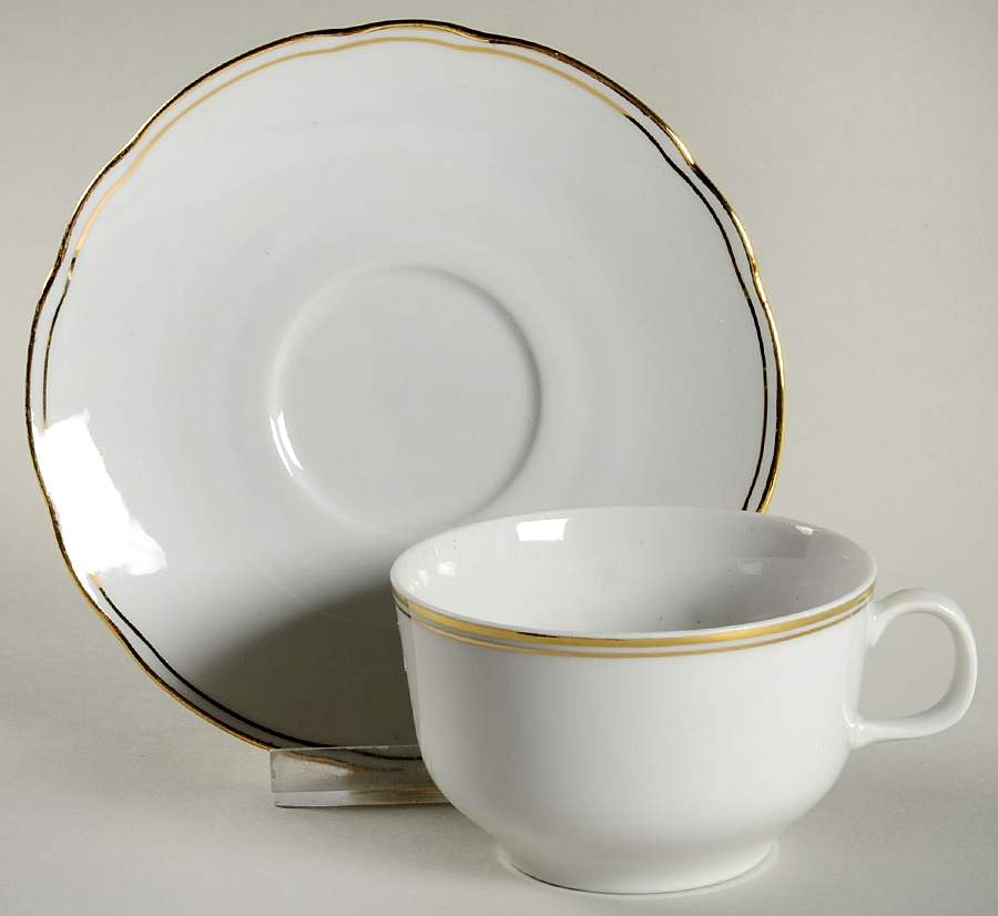 BTH48 Flat Cup & Saucer Set by Bareuther & Co-1