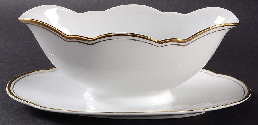 BTH48 Gravy Boat with Attached Underplate by Bareuther & Co-1