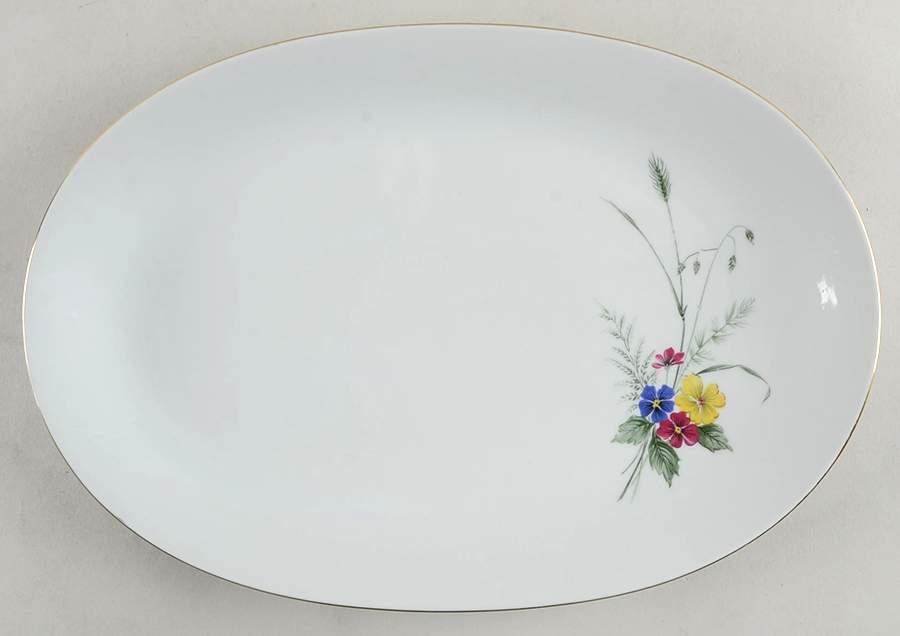 BTH7 12" Oval Serving Platter by Bareuther & Co-1