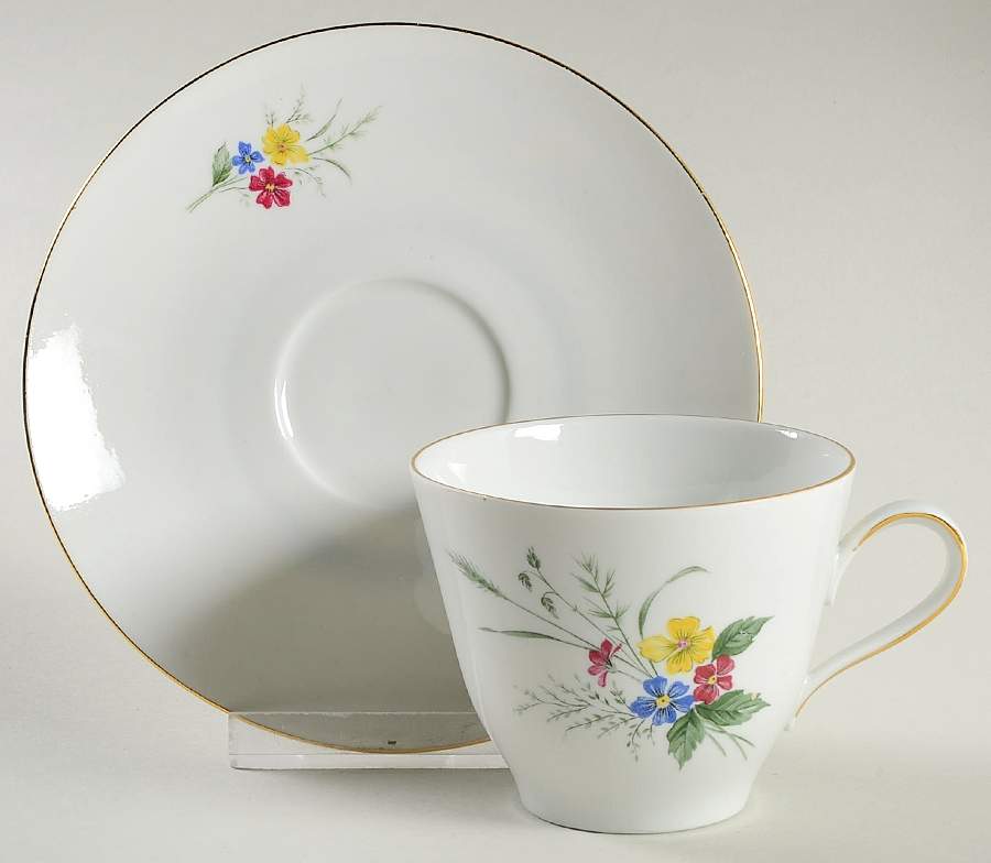 BTH7 Flat Cup & Saucer Set by Bareuther & Co-1