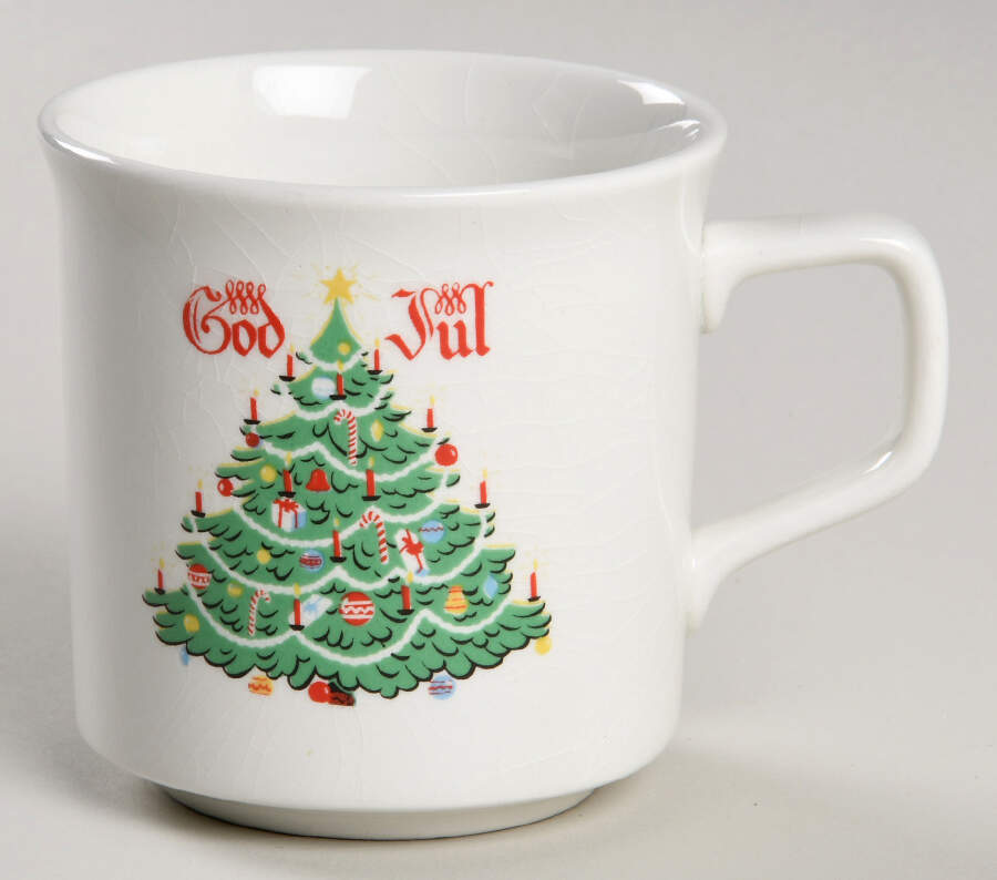 God Jul (White) Flat Cup by Berggren Traynor-1