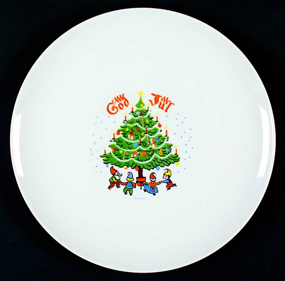 God Jul (White) Dinner Plate by Berggren Traynor-1