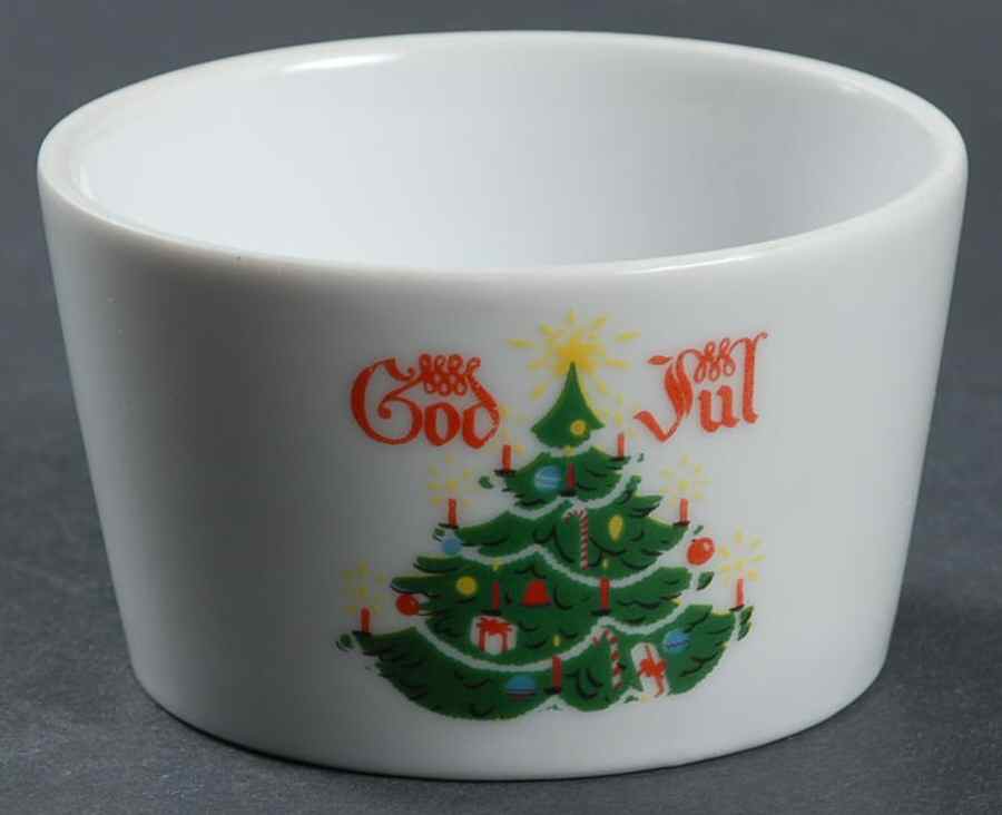 God Jul (White) Open Sugar Bowl by Berggren Traynor-1