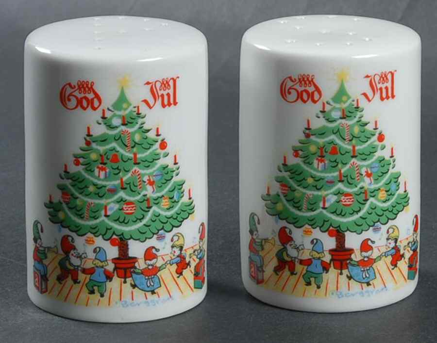 God Jul (White) Salt & Pepper Set by Berggren Traynor-1