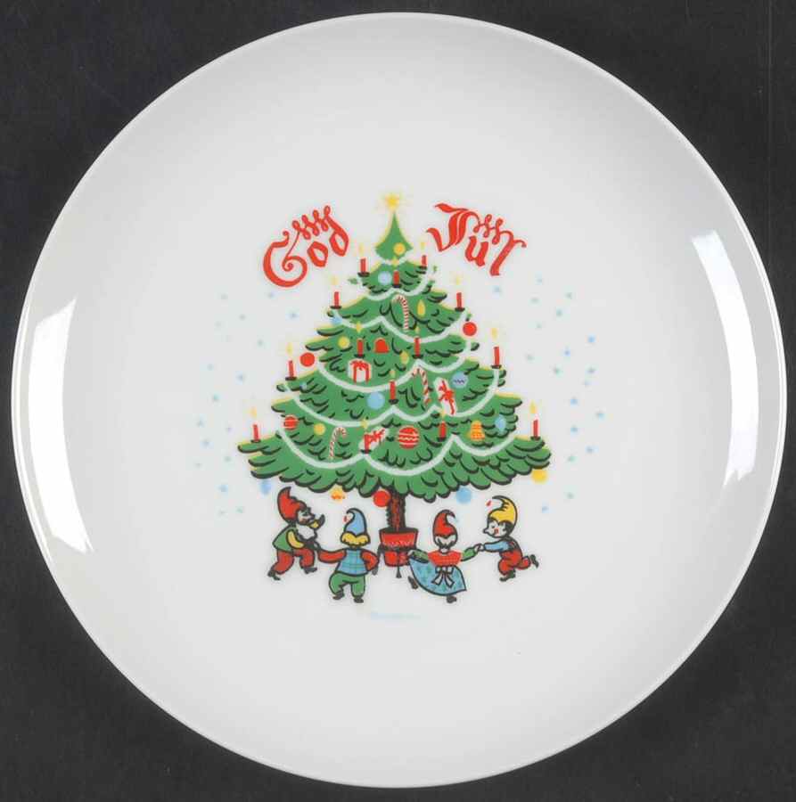 God Jul (White) Salad Plate by Berggren Traynor-1