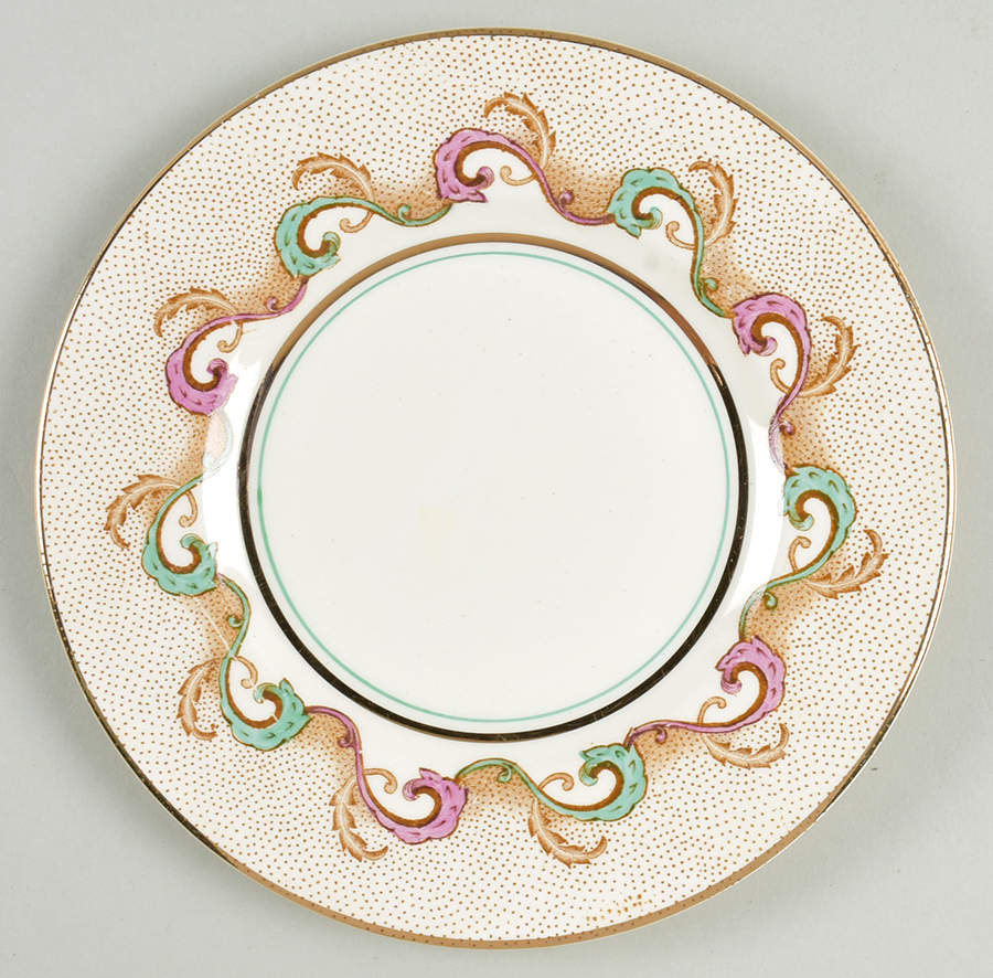 Indian Scroll Bread & Butter Plate by Barratts-1