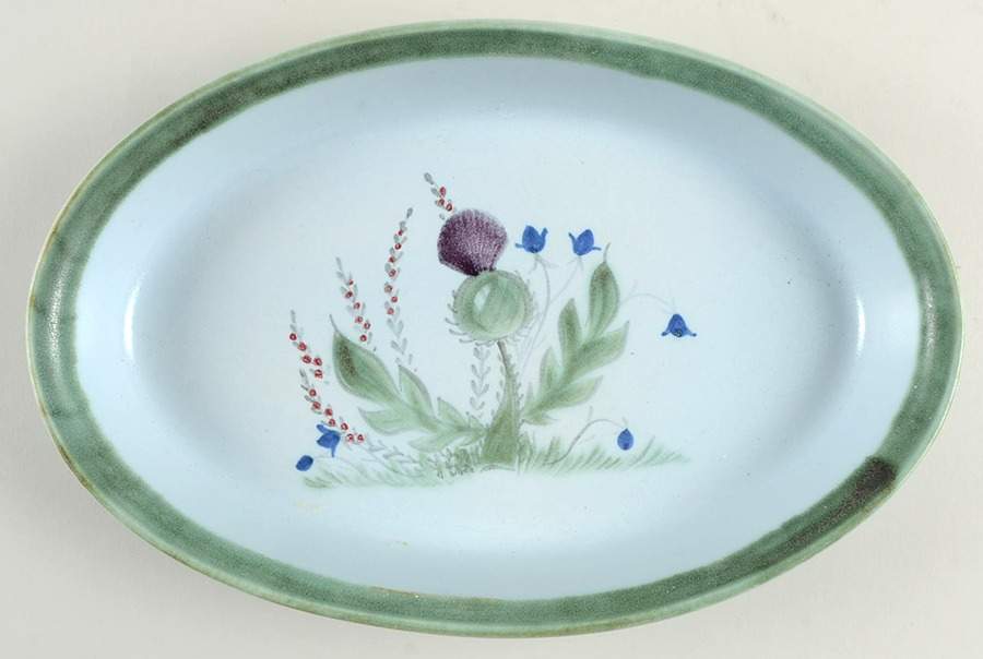 Thistleware 11" Oval Serving Platter by Buchan-1