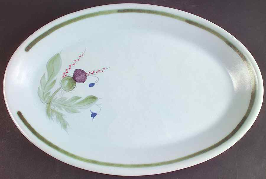 Thistleware 15" Oval Serving Platter by Buchan-1