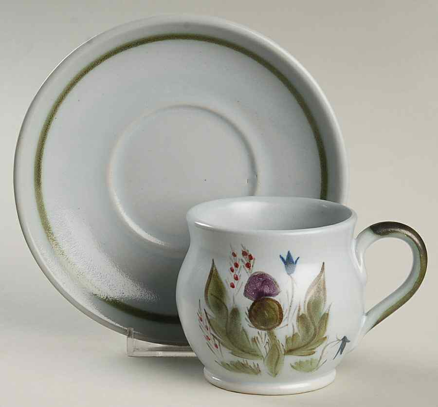 Thistleware Flat Cup & Saucer Set by Buchan-1
