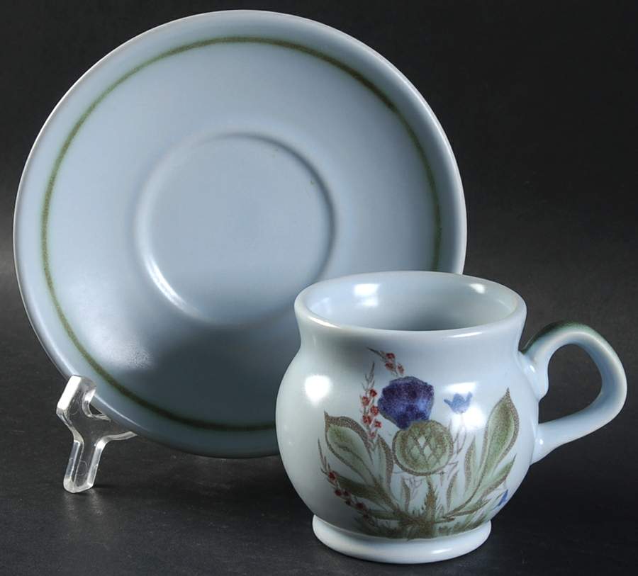 Thistleware Flat Cup & Saucer Set by Buchan-1