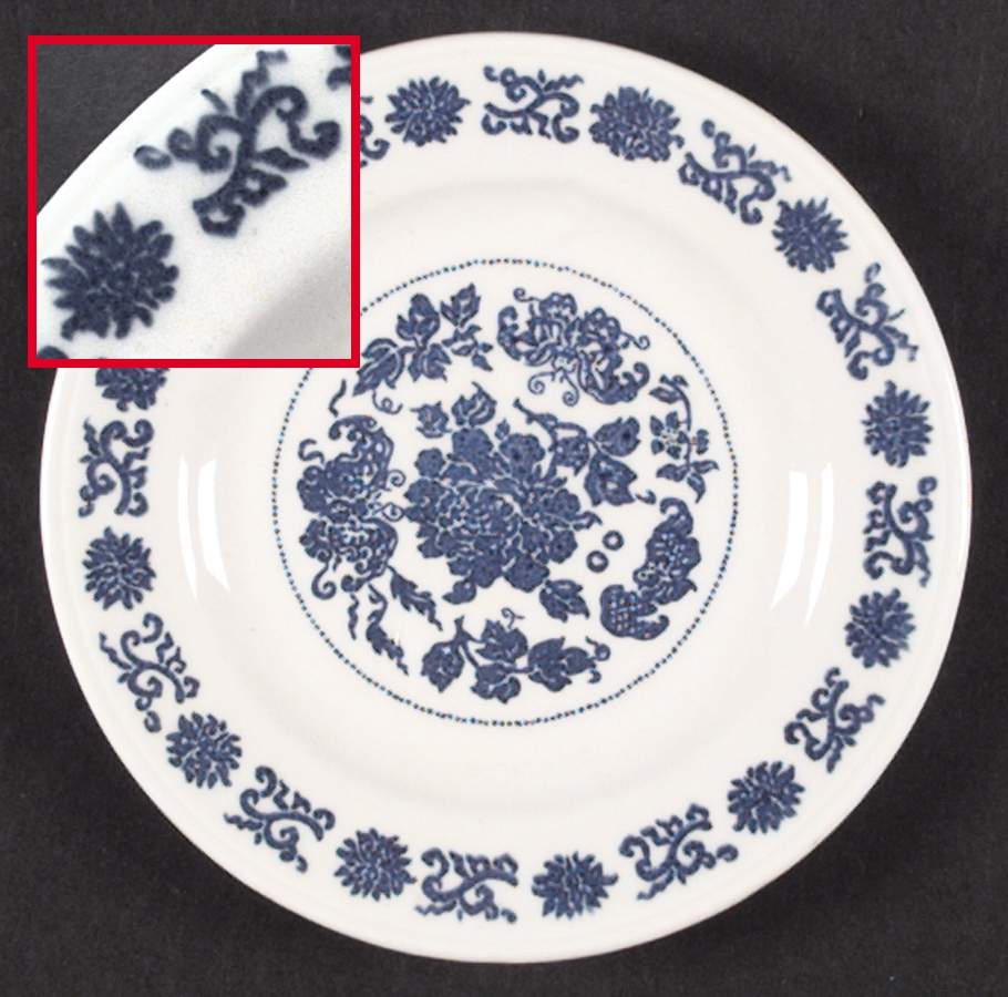 Blue Danube Bread & Butter Plate by Buffalo Pottery-1