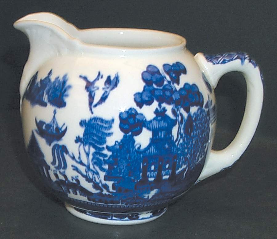 Blue Willow (Non Restaurant, No Trim) Creamer by Buffalo Pottery-1