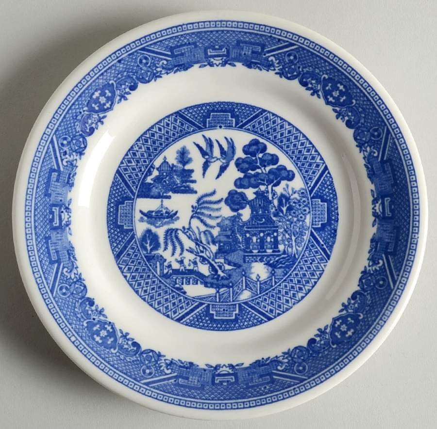 Blue Willow (Restaurant Ware) Bread & Butter Plate by Buffalo Pottery-1