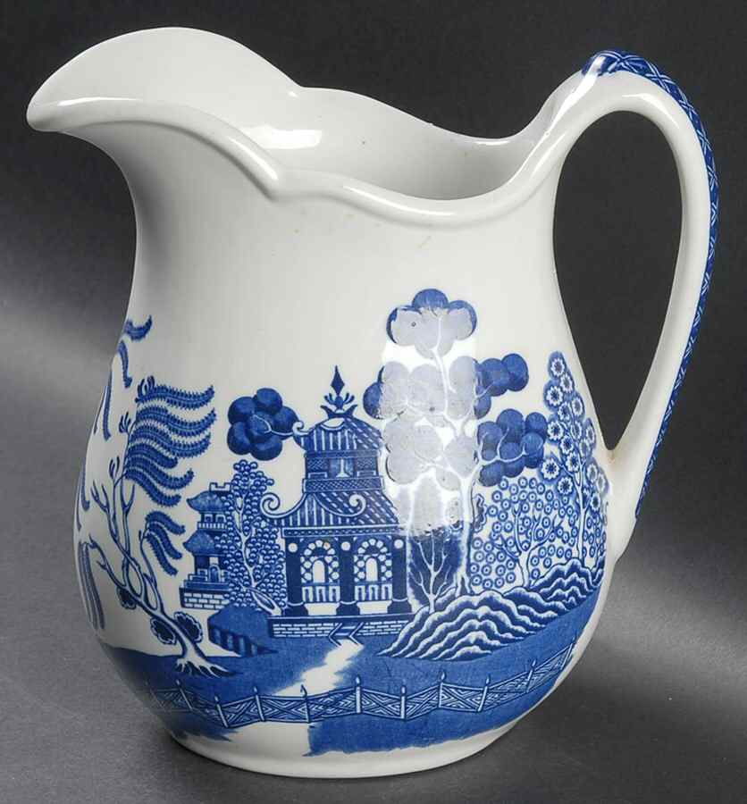 Blue Willow (Restaurant Ware) 46 Oz Pitcher by Buffalo Pottery-1