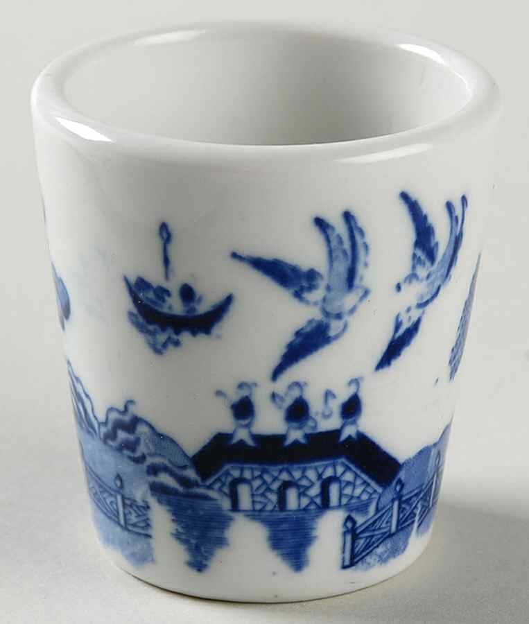 Blue Willow (Restaurant Ware) Single Egg Cup by Buffalo Pottery-1