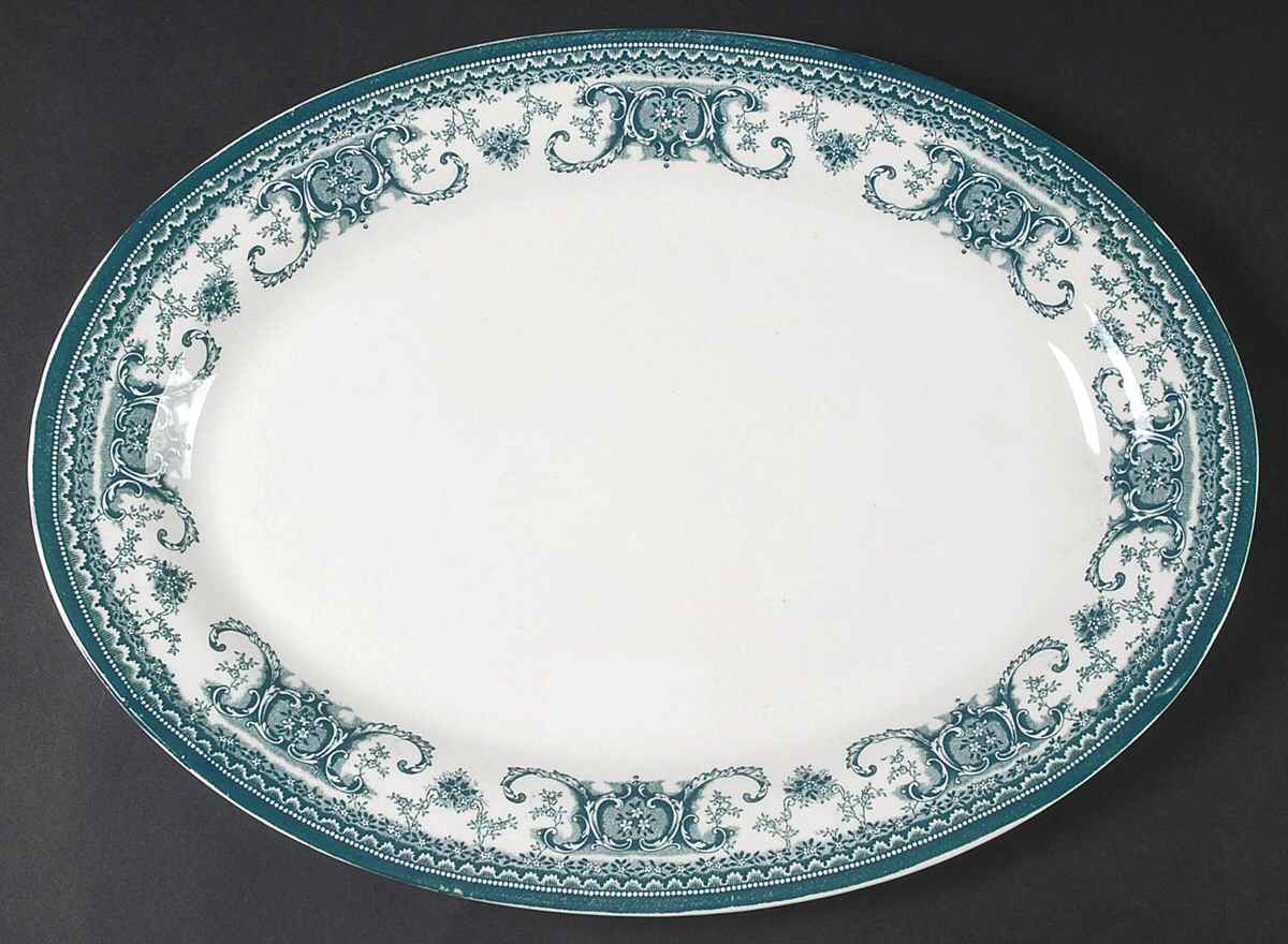 Bonrea 15" Oval Serving Platter by Buffalo Pottery-1