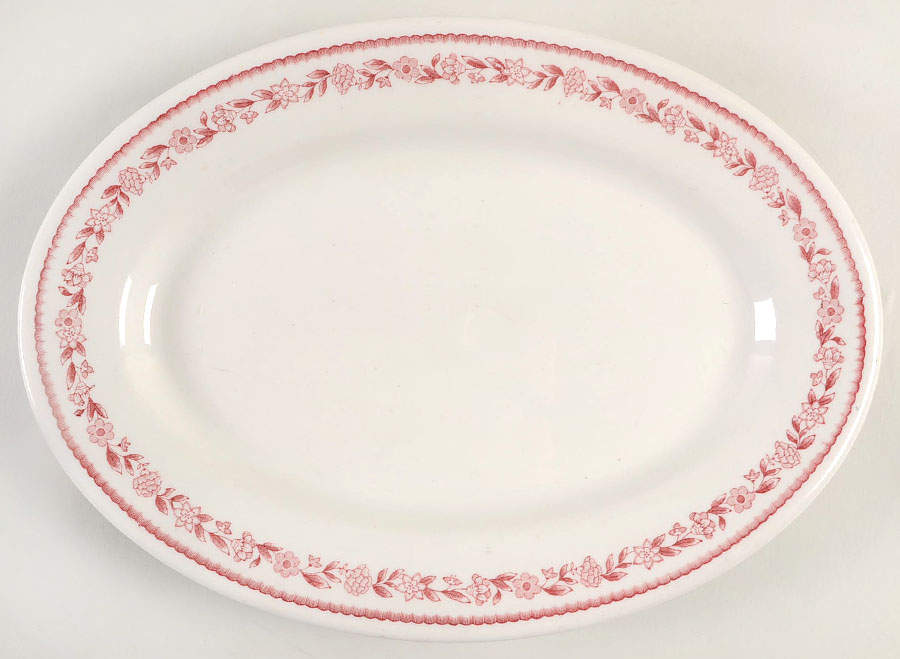 BUF1 12" Oval Serving Platter by Buffalo Pottery-1