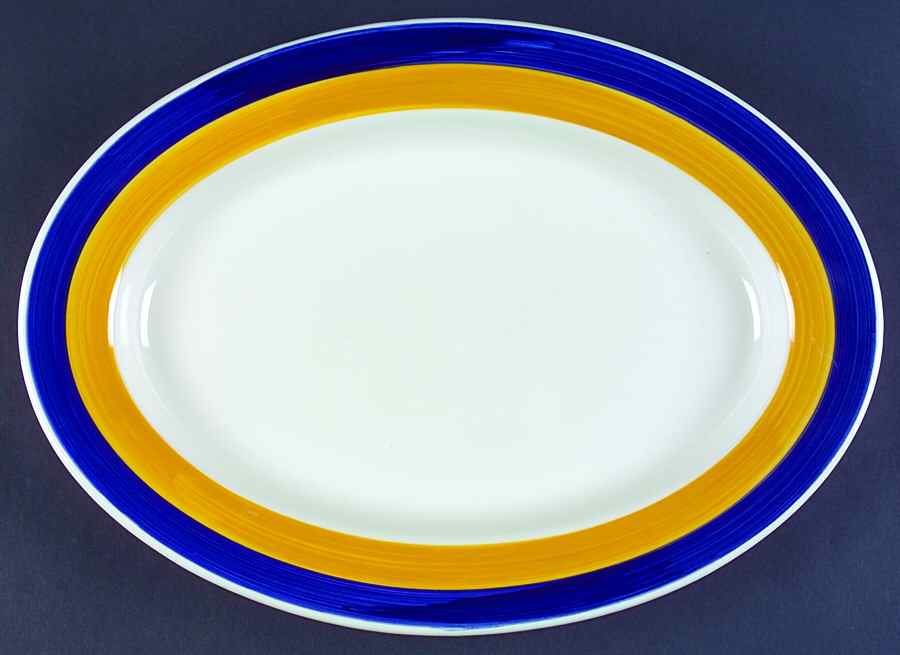 BUF17 15" Oval Serving Platter by Buffalo Pottery-1