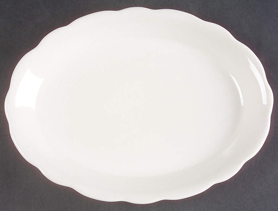 BUF19 11" Oval Serving Platter by Buffalo Pottery-1