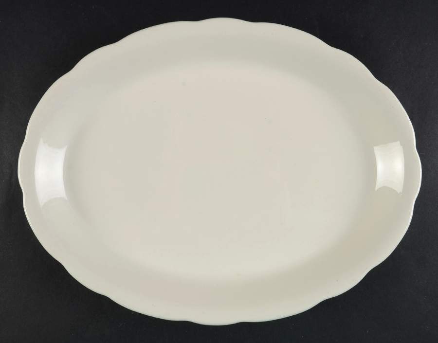 BUF19 12" Oval Serving Platter by Buffalo Pottery-1