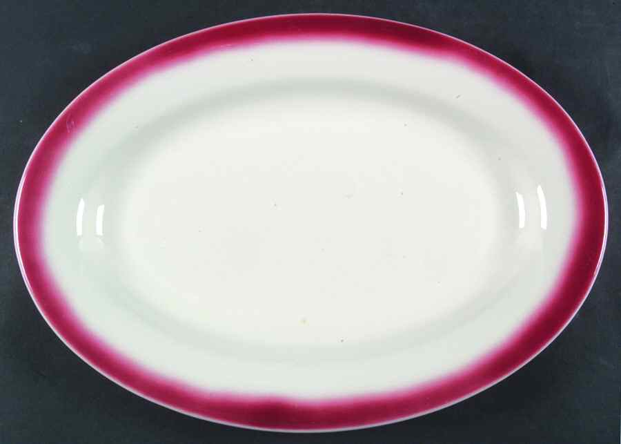 BUF25 12" Oval Serving Platter by Buffalo Pottery-1