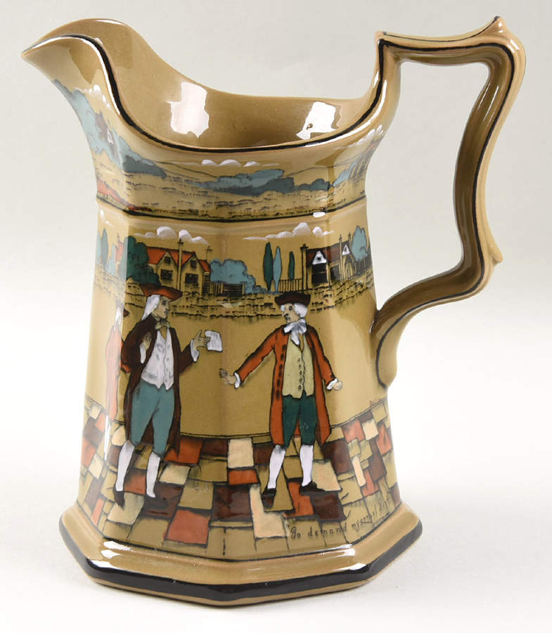 Ye Olden Days 32 Oz Pitcher by Buffalo Pottery-1