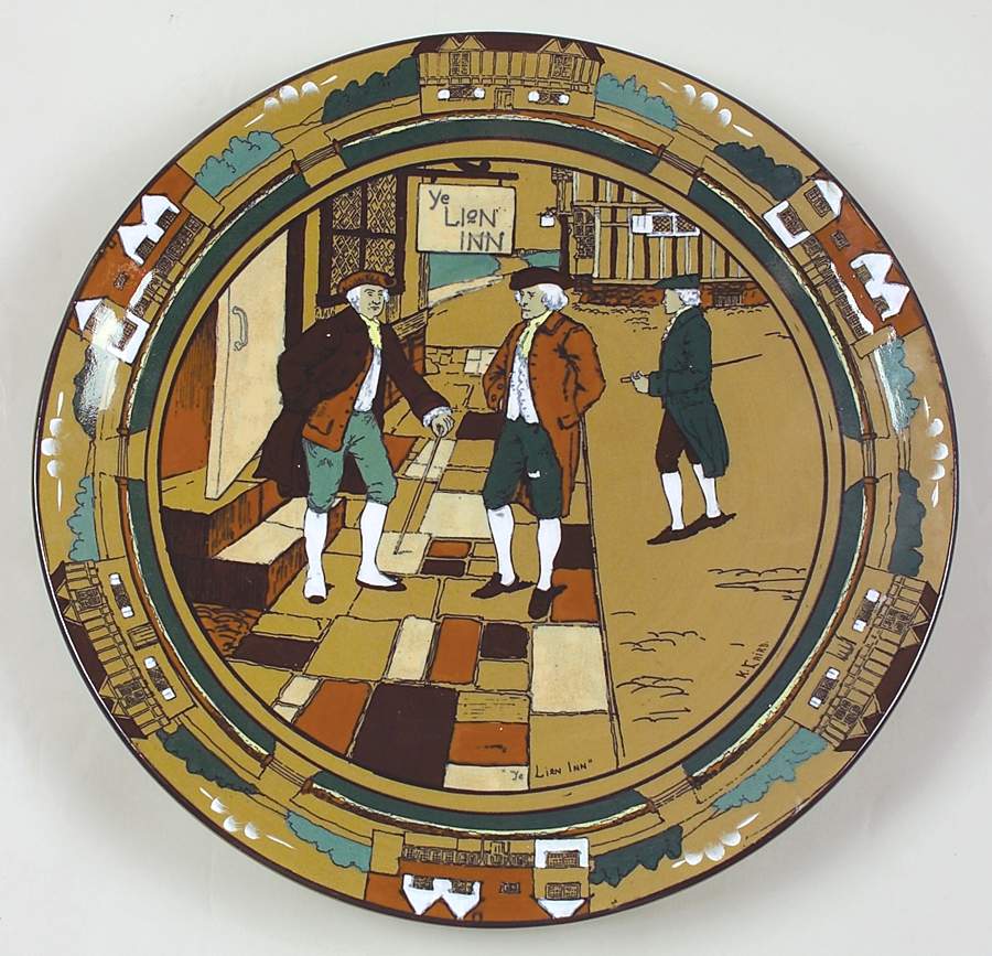 Ye Olden Days Plate Wall by Buffalo Pottery-1