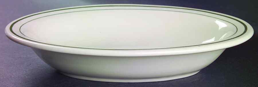 BUF4 10" Oval Vegetable Bowl by Buffalo Pottery-1