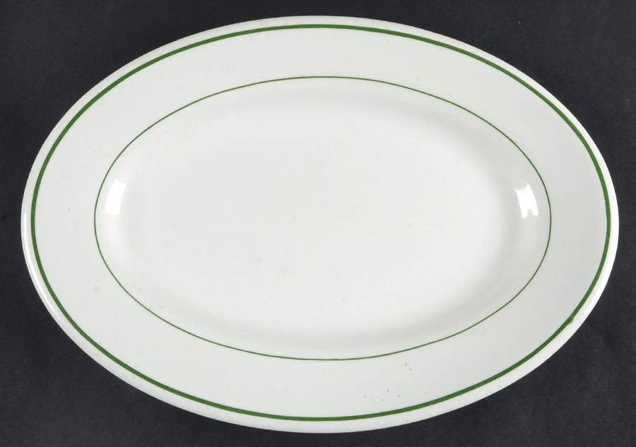 BUF4 13" Oval Serving Platter by Buffalo Pottery-1