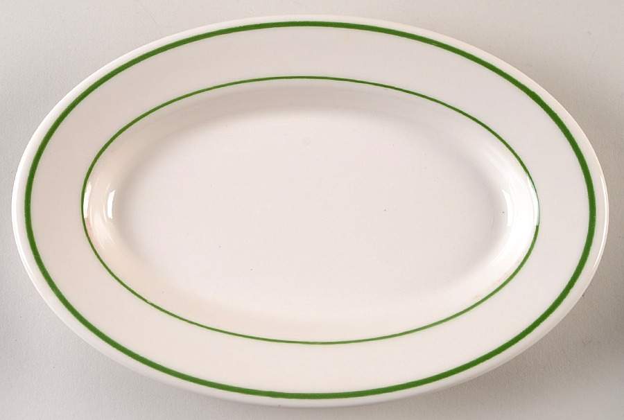 BUF4 9" Oval Plate by Buffalo Pottery-1