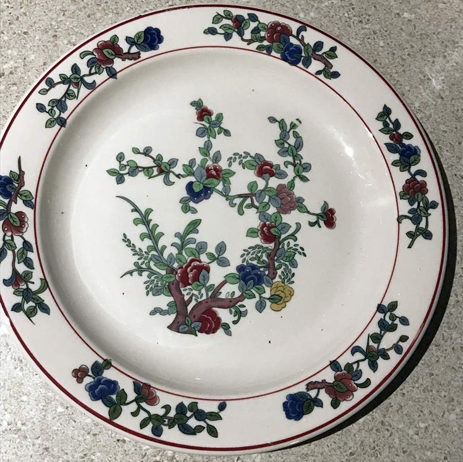Mandalay (Green Rings) Dinner Plate by Buffalo Pottery-1