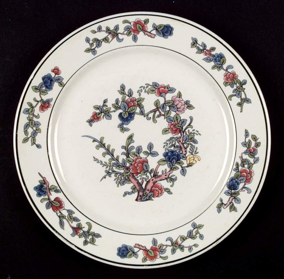 Mandalay (Green Rings) Dinner Plate by Buffalo Pottery-1