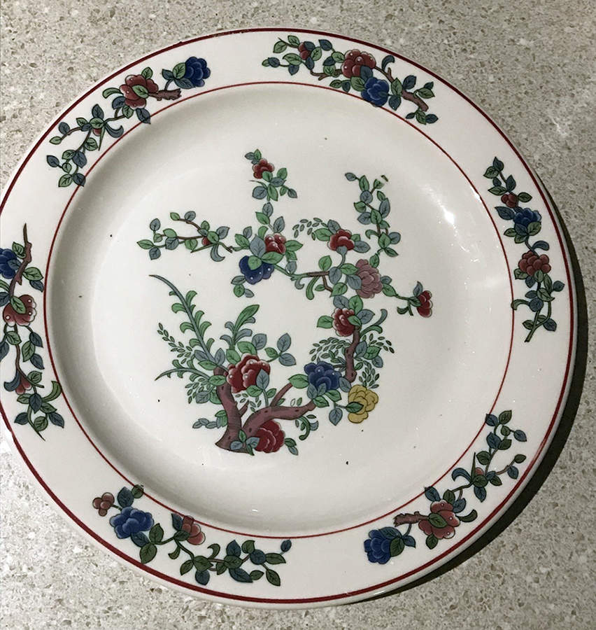 Mandalay (Red Rings) Dinner Plate by Buffalo Pottery-1