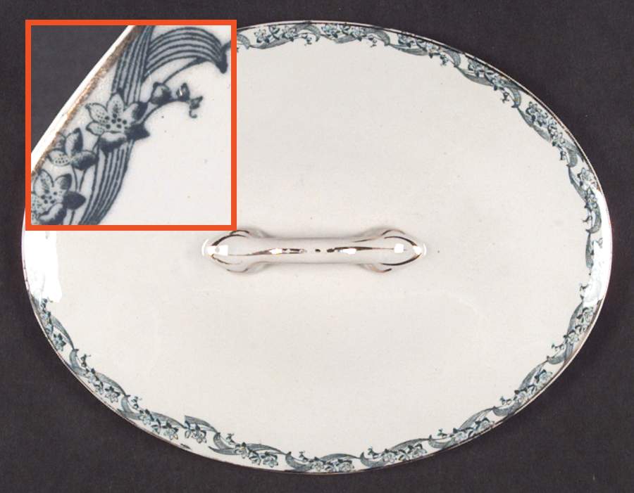 Princess Oval Covered Vegetable by Buffalo Pottery-1