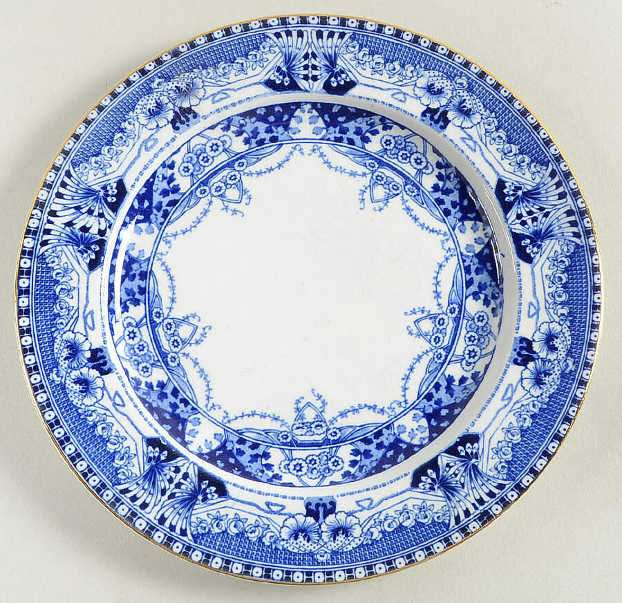 Vienna Blue Dessert/Pie Plate by Buffalo Pottery-1