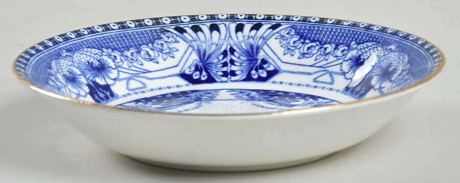 Vienna Blue Fruit/Dessert (Sauce) Bowl by Buffalo Pottery-1