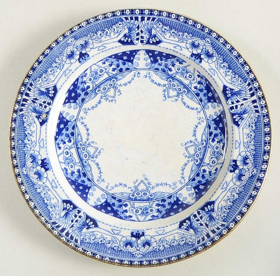 Vienna Blue Bread & Butter Plate by Buffalo Pottery-1