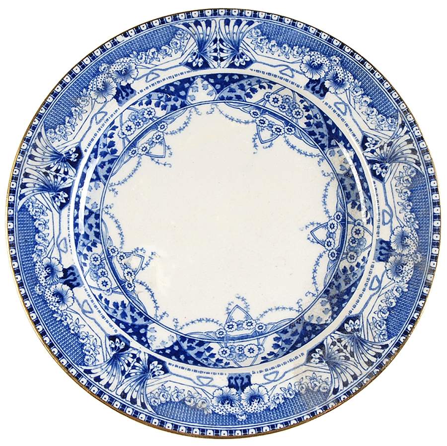 Vienna Blue Salad Plate by Buffalo Pottery-1