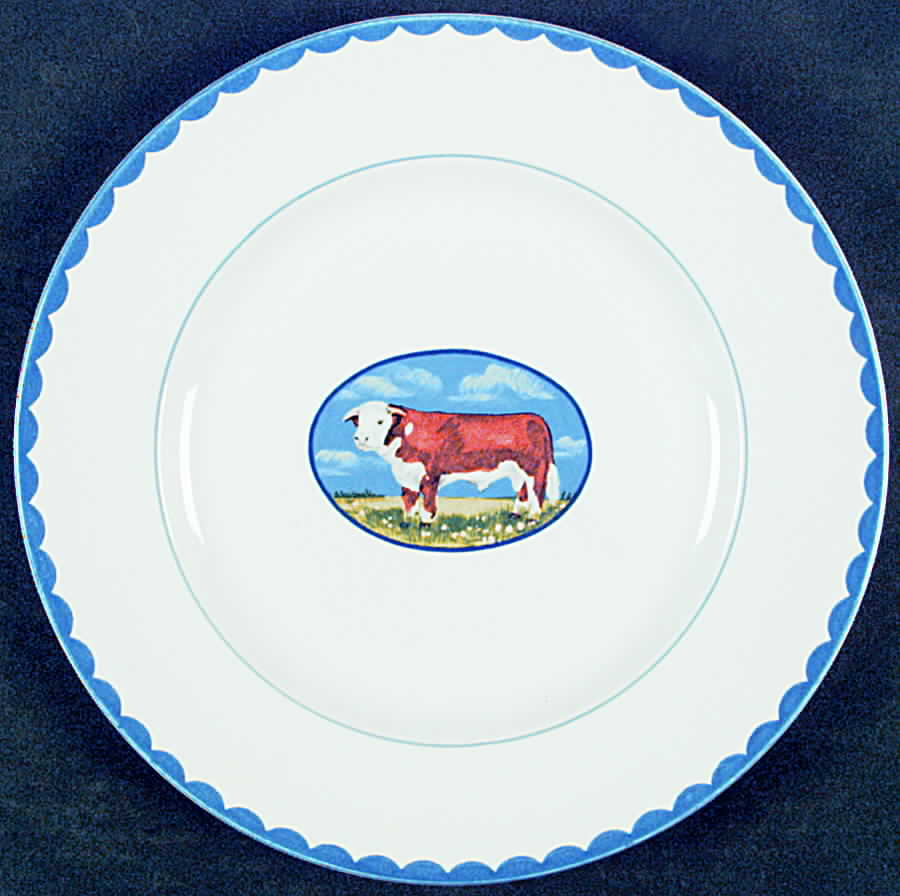 Animal Farm Salad Plate by Burgess & Leigh-1