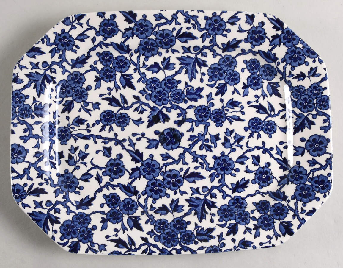 Arden Blue 11" Oval Serving Platter by Burgess & Leigh-1