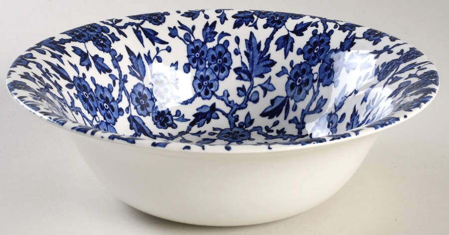 Arden Blue 8" Round Vegetable Bowl by Burgess & Leigh-1